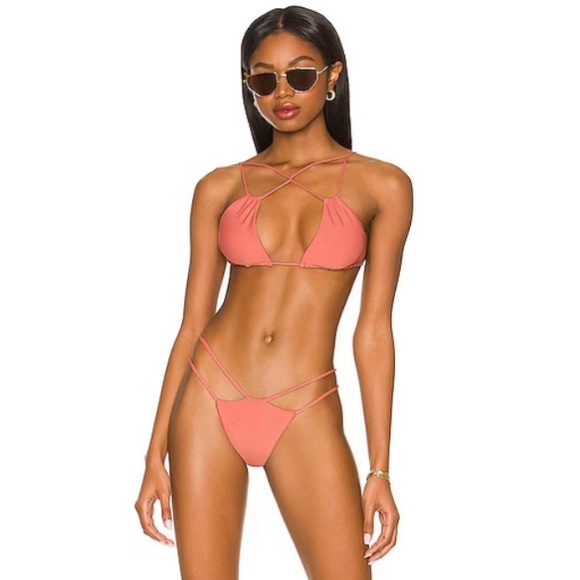 NWOT Lovewave The Juda Bikini in Blush - Picture 2 of 5